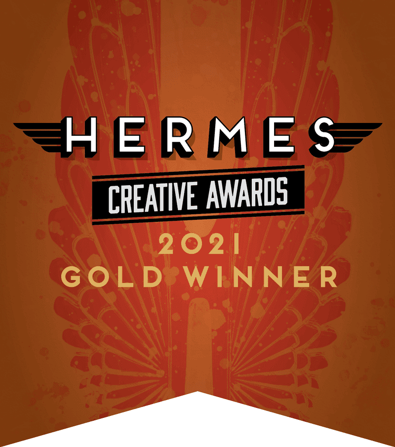 Hermes Creative Awards - 2021 Gold winner logo